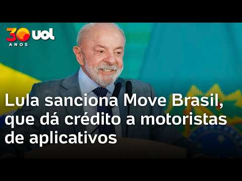 Lula sanciona Move Brasil, que dá crédito a motoristas de aplicativos