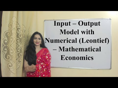 Input – Output Model with Numerical (Leontief) – Mathematical Economics