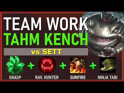 No Points in E Challenge?? - TEAMWORK TAHM KENCH TOP vs SETT - S10 League of Legends