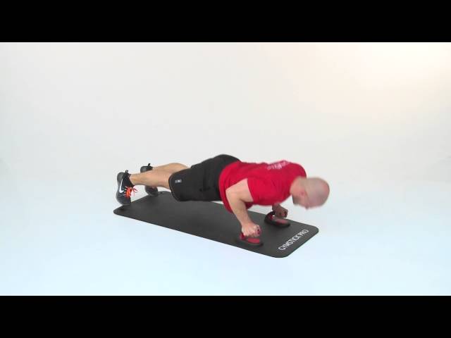 Video Teaser für Push Up Bars -Tricep Push Up with Mountain Climber