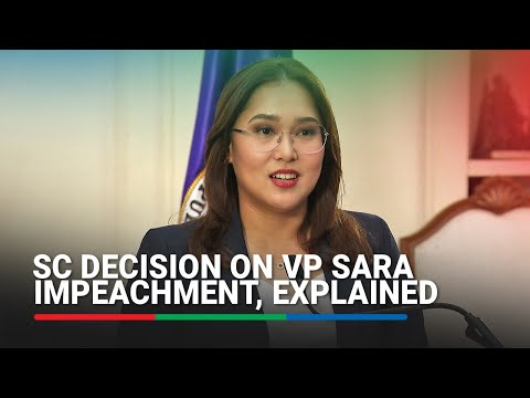 Full announcement: Supreme Court affirms Sara Duterte impeachment unconstitutional | ABS-CBN News