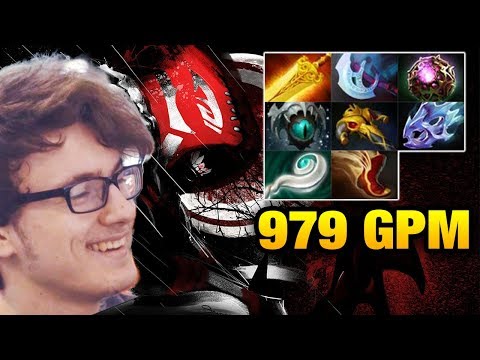 Miracle- Bloodseeker Nearly 1000 GPM 8 Slotted Dota 2