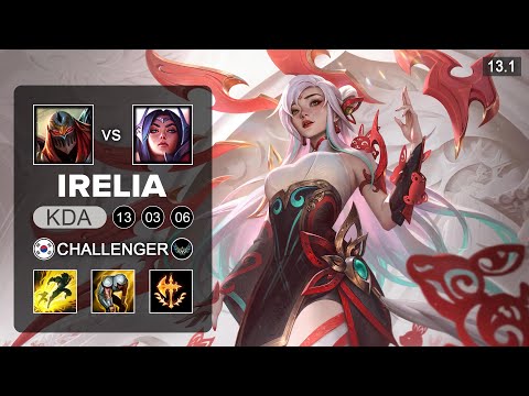GEN Chovy Irelia vs Zed Mid - KR Challenger - Patch 13.1 Season 13