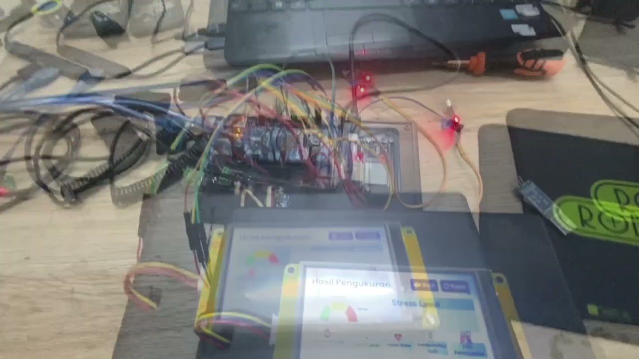 Pasien Stress Monitoring BPM SpO2 Suhu Respirasi GSR IOT Blynk LCD Nextion