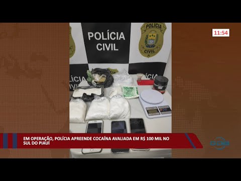 Em operação, Polícia apreende cocaína avaliada em R$ 100 mil no sul do Piauí 01 04 2022