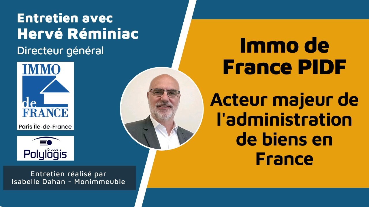IMMO DE FRANCE Paris IDF : interview d’Hervé Réminiac