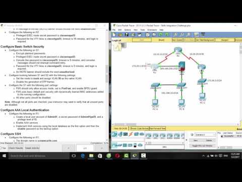 [CCNA Security] 11.3.1.1 Packet Tracer - Skills Integration Challenge Full HD 98%.