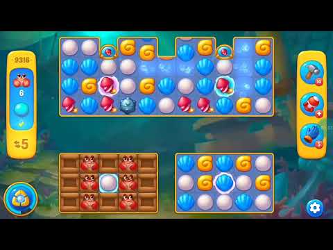 Fishdom Easy Level 9316 (with ingame lightning booster) @choraelmin