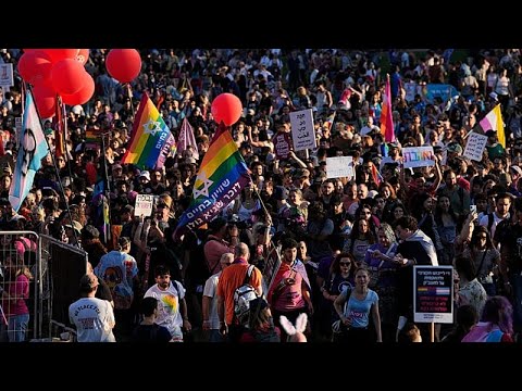 Video Thumbnail: Tausende nehmen an Pride-Parade in Jerusalem teil – massive Sicherheitsvorkehrungen