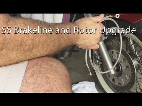 How To Replace A Motorcycle Rotor And Install Stainless Steel Brake Lines