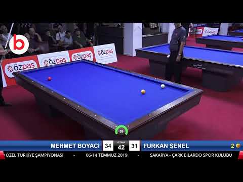 MEHMET BOYACI & FURKAN ŞENEL Bilardo Maçı - SAKARYA ÖZPAŞ CUP 2019-1.TUR