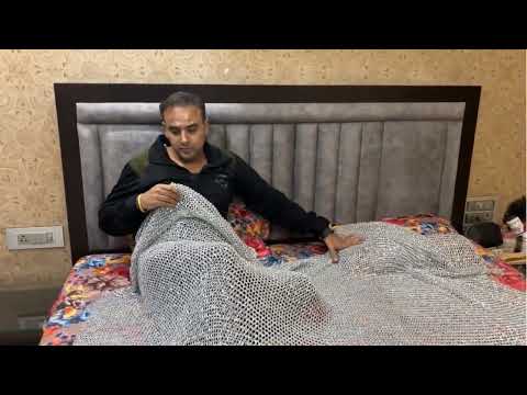Watch YouTube Video for Aluminum Chainmail Blanket Round Ring 220 CM Square