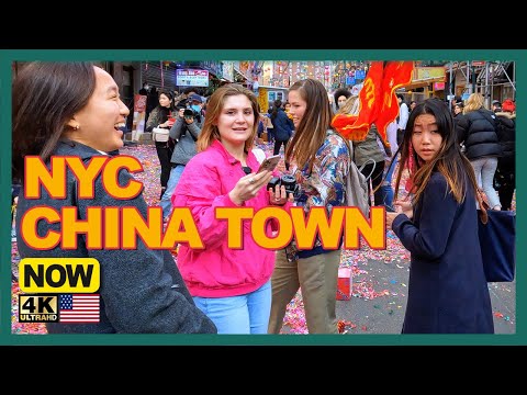 WALKING CANAL STREET TO CHINA TOWN  NEW YORK 🗽 | 2022 | [4k]  Binaural Audio🎧