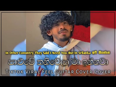 හදවත ගැහෙනා | Hadawatha Gahena (පාළුවේ තනිවෙලා | Paluwe Thaniwela Ma) Tiktok Viral Feel Guitar Cover