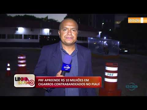 LINHA DE FOGO (03 12) PRF APREENDE R$ 10 MILHí•ES EM CIGARROS CONTRABANDEADOS NO PIAUí
