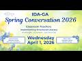 2026 IDA-GA Spring Conversation with Classroom Teachers Implementing Structured Literacy