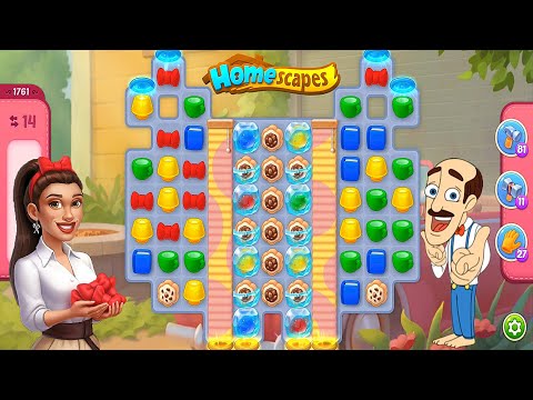 Homescapes - Level 1761 Super Hard Level Gameplay Walkthrough - New Update