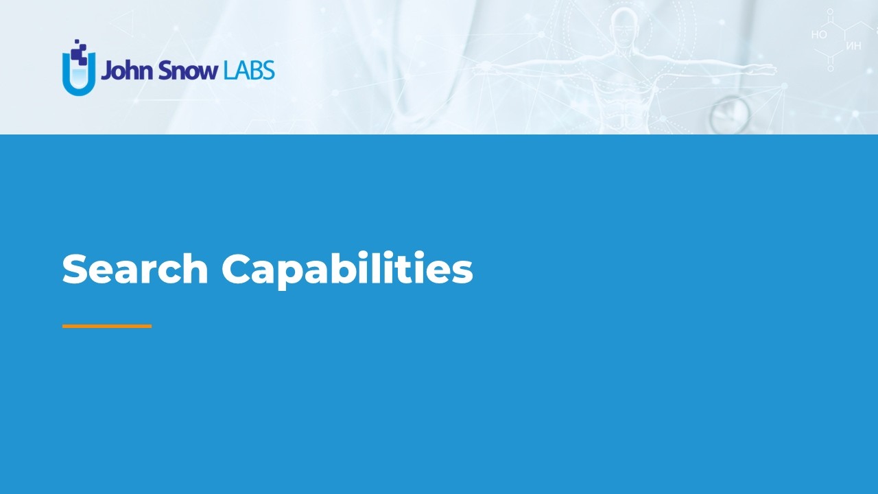 Search Capabilities