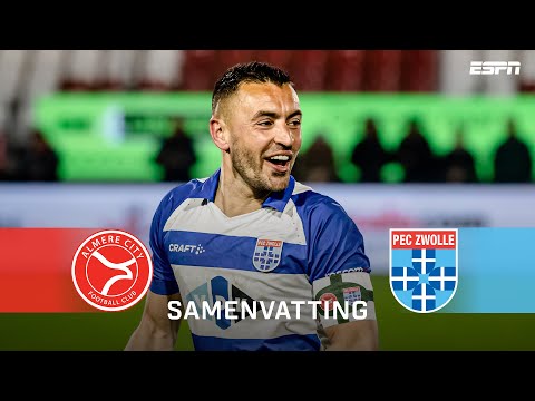 PEC Zwolle keert terug in de Eredivisie 🌟💙🤍  | Samenvatting Almere City - PEC Zwolle