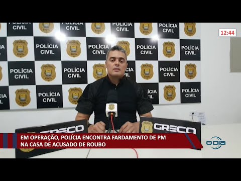 Em operação, Polícia encontra fardamento de PM na casa de acusado de roubo 10 11 2021