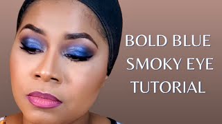 Bold Blue Smoky Eye Tutorial - Beginner Friendly |Sheri Approved