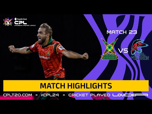 Highlights | Guyana Amazon Warriors vs. Antigua and Barbuda Falcons | CPL 2024