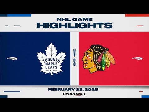 NHL Highlights | Maple Leafs vs. Blackhawks - February 23, 2025