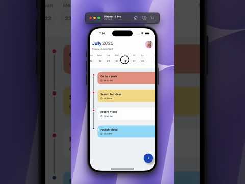 Task Management App Using SwiftUI | #ios #animation #swiftui #apple thumbnail