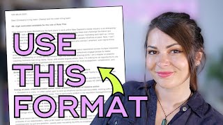 The PERFECT Cover Letter Structure ✏️  (Cover Letter Formatting 101)