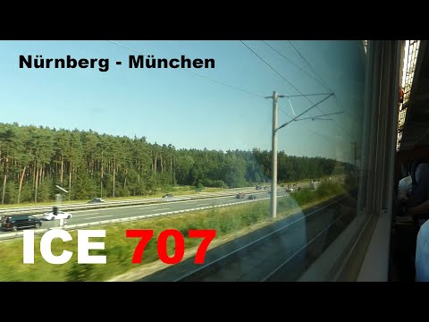 [280 km/h] Nürnberg - München komplett mit dem ICE 1 / ICE 707