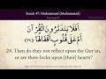 Quran 47 Surah Muhammad Muhammad Arabic And English Translation HD 4K