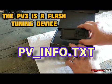 DYNOJET PV3 HOW TO GET YOUR PV INFO FILE shown on Can-Am Ryker