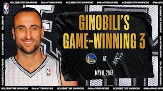 Manu Ginobili - San Antonio Spurs - Golden State Warriors