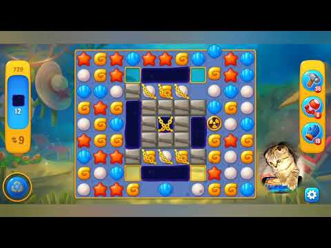 Fishdom 2022, no Boosters,  729  level  -  прохождение без бустеров,  729  уровень.