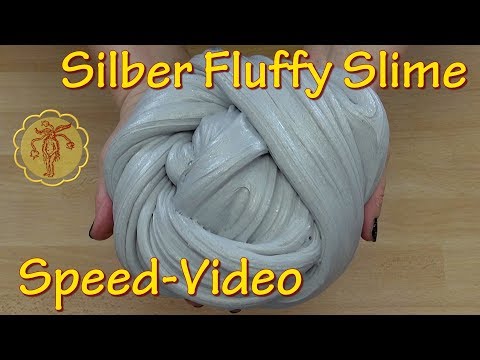 Speed-Video: Silberner Fluffy-Slime - selber machen - DIY