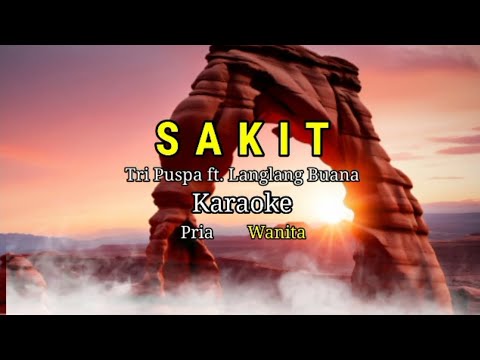 Tri Puspa Ft. Langlang Buana - Sakit ( Karaoke )