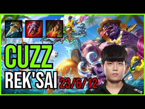 CUZZ - REK'SAI vs. ELISE Jungle | KR CHALLENGER | PATCH 10.25