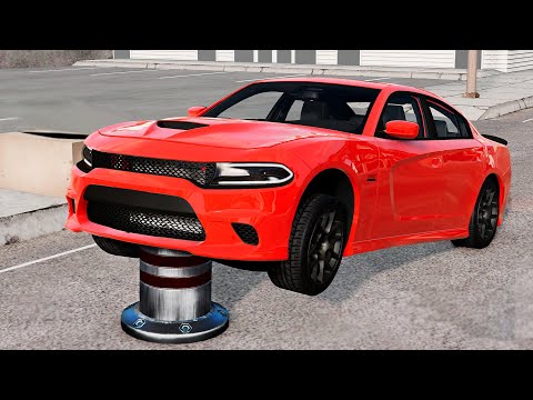 Cars vs Bollards 4K - BeamNG.drive / DEVASTATING Car Crashes