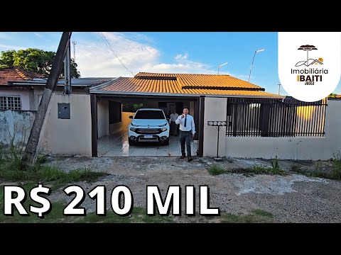 CASA COM SUITE E SALÃO DE FESTA 140 METROS DE CONSTRUÇÃO - R$ 210 MIL-Código: 2599