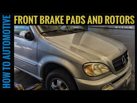 How to Replace Front Brake Pads Rotors and Sensors on a 2005 Mercedes ML350