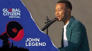 John Legend Performs Redemption Song | Global Citizen Festival NYC 2018