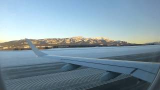 preview picture of video 'Take off From Whitehorse Airport - Embraer 190 - 26th January 2014'