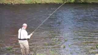 preview picture of video 'Fly fishing river Eden Bert Schaaf.'