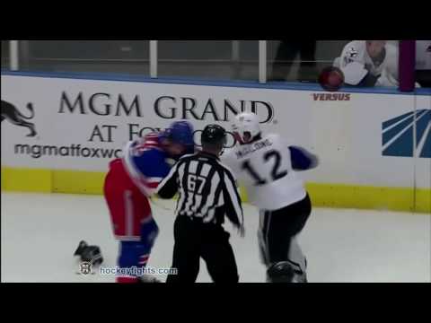 Ryan Malone vs Aaron Voros Jan 19, 2010