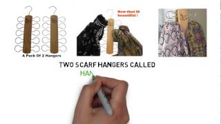 Scarf Hangers For A Tidy Closet Or Display