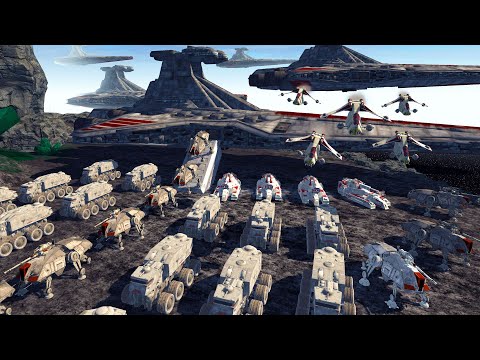 Clone Army Reinforcements Deploy on the Battlefield! - Men of War: Star Wars mod