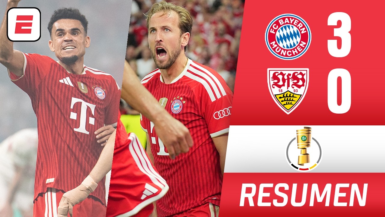 BAYERN MUNICH es CAMPEÓN DE LA POKAL con HAT TRICK de KANE y asistencia de LUIS DÍAZ | Copa Alemana