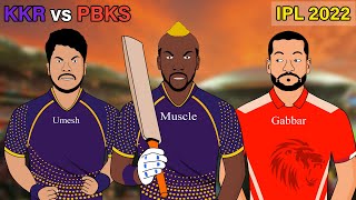Russell 8 six | Umesh Yadav 4 wickets | KKR vs PBKS | IPL 2022
