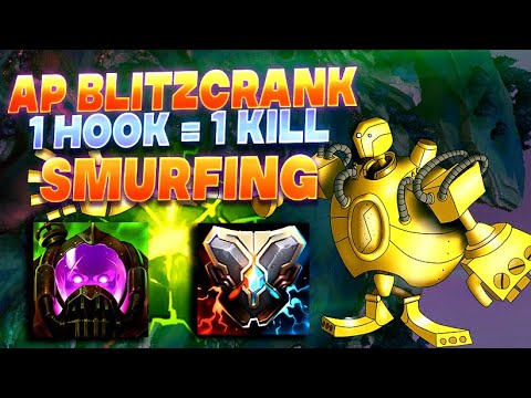 AP BLITZCRANK IS OP! #1 BLITZCRANK WORLD HITTING INSANE HOOKS IN LOW ELO! - League of Legends