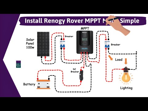 How To Install A Renogy Rover 20A MPPT Solar Charge Controller I Save Money On Your Electric Bill!